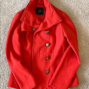 Jack by BB Dakota: Red/Orange Women’s Pea Coat